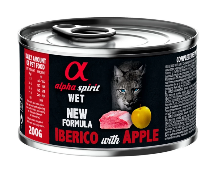 Alpha Spirit Iberian Pork With Yellow Apple – влажный корм с иберийской свининой и свежими яблоками для взрослых кошек