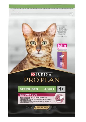 PURINA PRO PLAN CAT ADULT STERILISED DUCK – сухой корм с уткой для взрослых стерилизованных котов