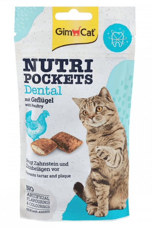GimCat Nutri Pockets Dental - витаминизированные лакомства для зубов кошек