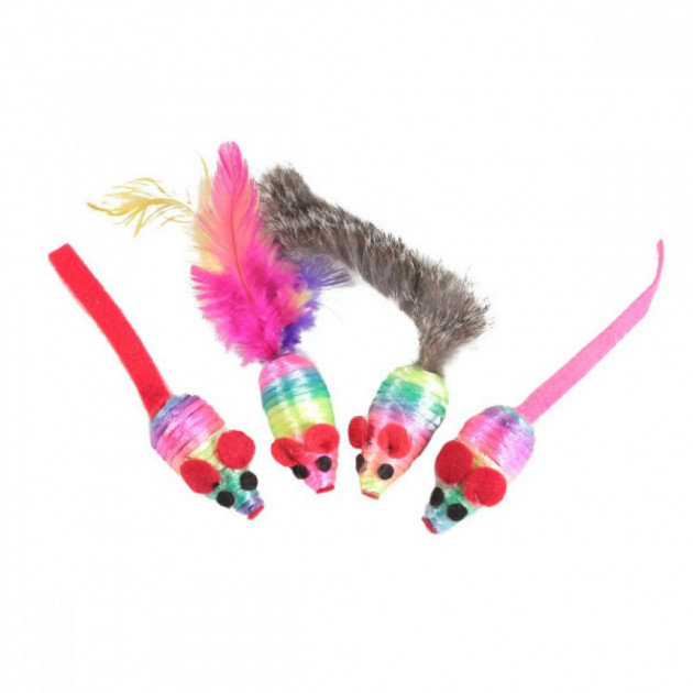 FOX набор разноцветных игрушек для котов
