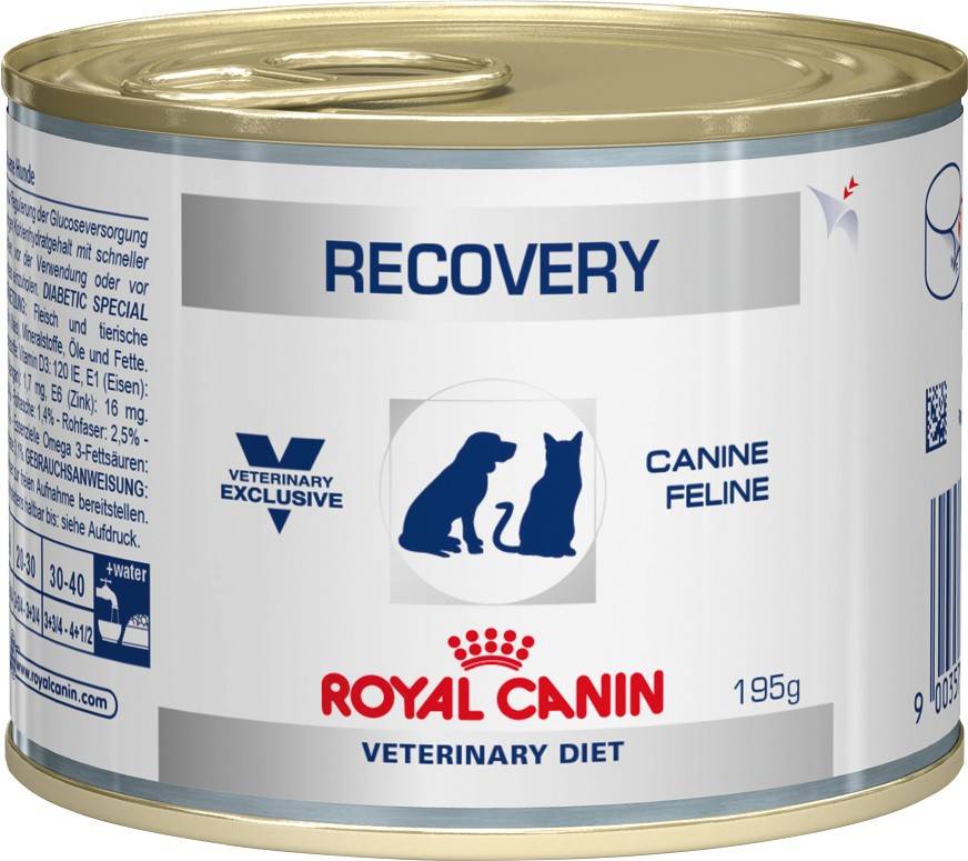  ROYAL CANIN  RECOVERY – лечебный влажный корм для собак и кошек при анорексии или в период восстановления после болезни