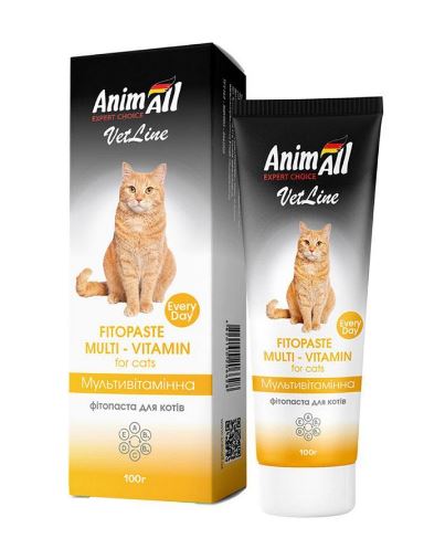 AnimAll VetLine Fitopaste Multi-vitamin - Мультивітамінна фітопаста для котів