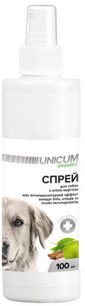 UNICUM ORGANIC – органічний спрей від бліх і кліщів для собак