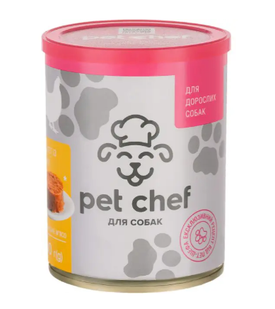 Pet Chef з куркою - Мясний паштет для дорослих собак
