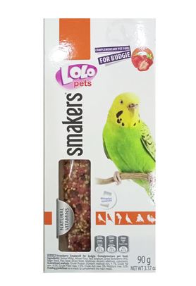 Колосок LoLo Pets - лакомства Loloрets для волнистых попугаев с клубникой