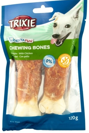 Trixie Denta Fun Chewing Bones – кость из сыромятной кожи для собак