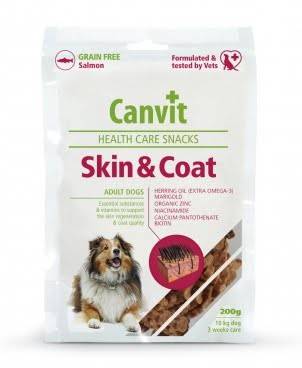 CANVIT Skin&Coat – полувлажные лакомства для взрослых собак для красоты и блеска шерсти