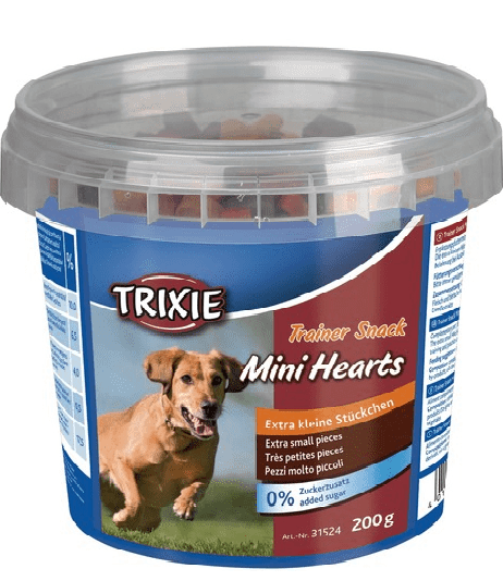Trixie Trainer Snack Mini Hearts – лакомства с лососем, ягненком и курицей для собак мелких пород