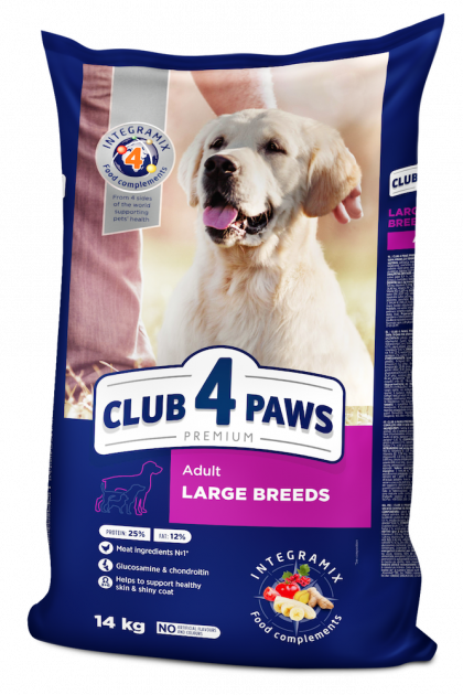 CLUB 4 PAWS PREMIUM LARGE BREED – сухий корм для дорослих собак великих порід