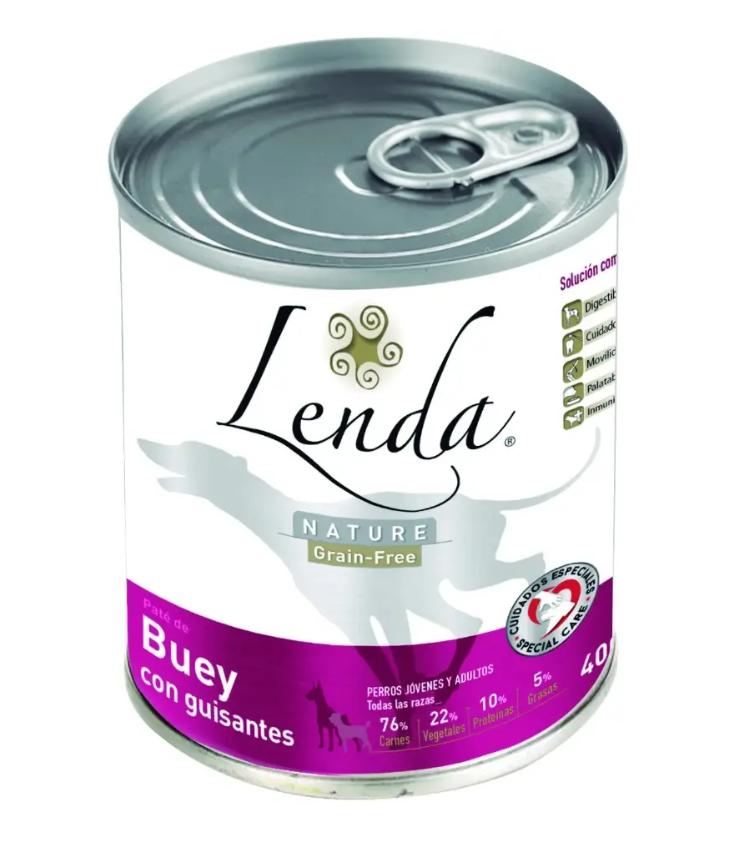 Lenda Wet Dog Ox with peas - вологий корм для собак з яловичиною та горохом