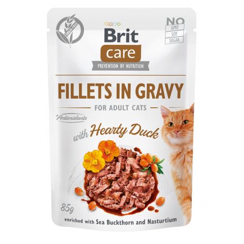 BRIT CARE CAT DUCK POUCH – консерва з качкою для дорослих котів