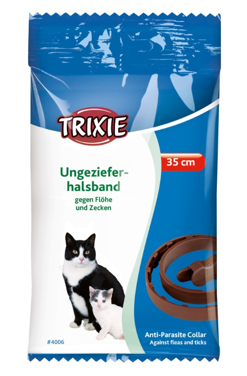 Trixie Flea & Tick Collar – био-ошейник от внешних паразитов для кошек, 35 см