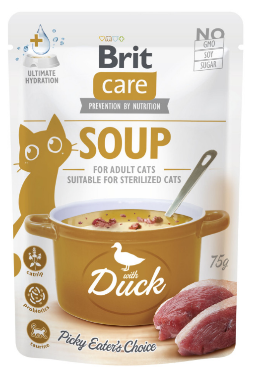 Brit Care Soup with Duck - влажный корм "Суп с уткой" для кошек