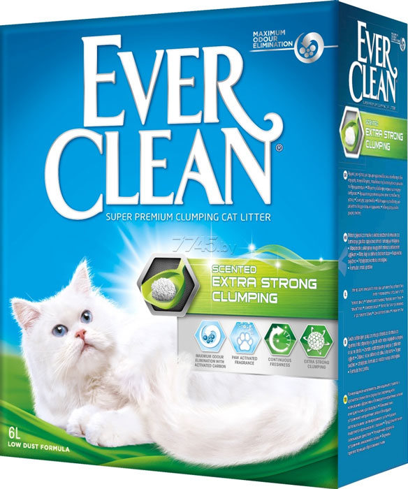 EVER CLEAN EXTRA STRONG CLUMPING комкующийся наполнитель для кошачьего туалета