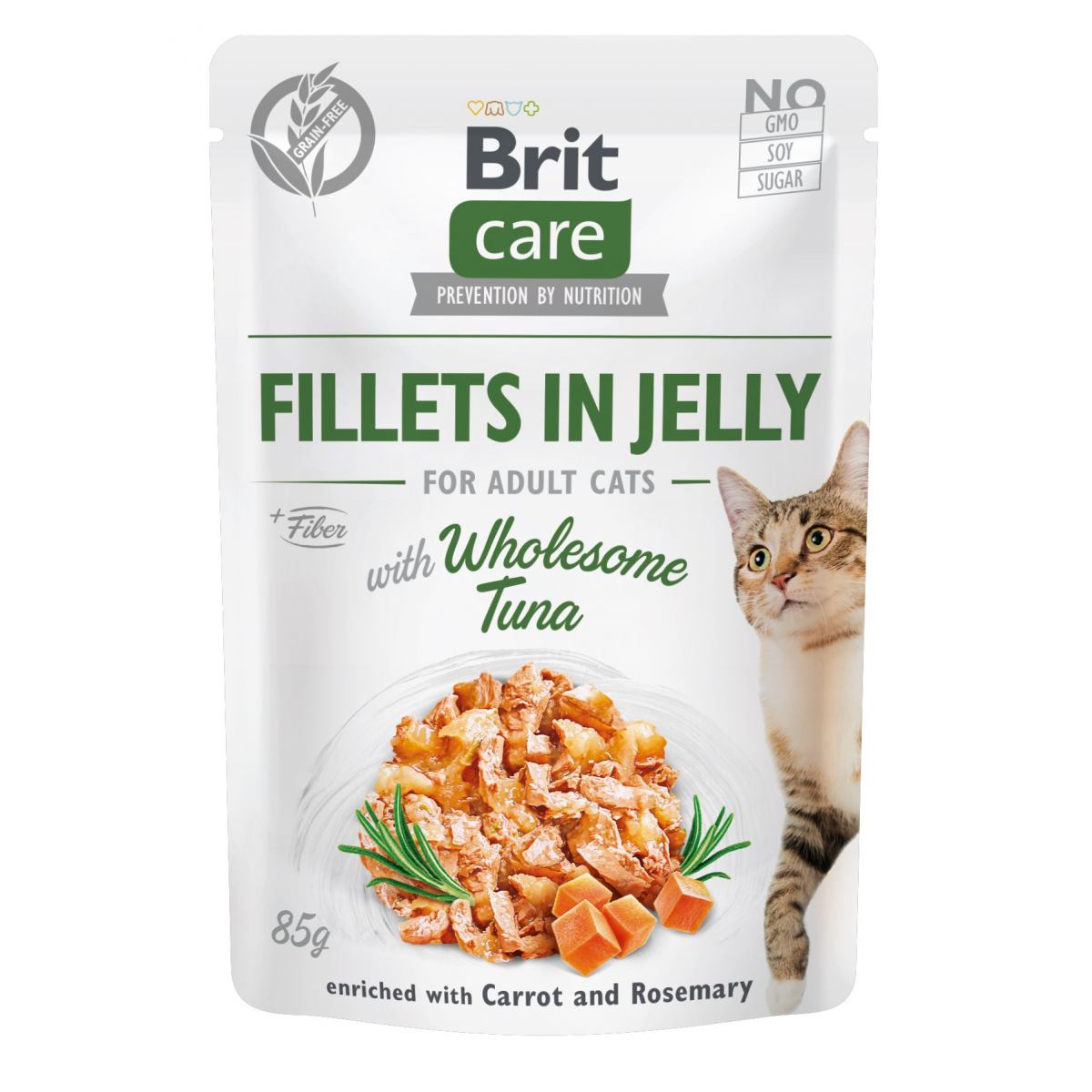 BRIT CARE CAT FILLETS IN JELLY WHOLESOME TUNA – консерви з тунцем для котів (філе в желе)