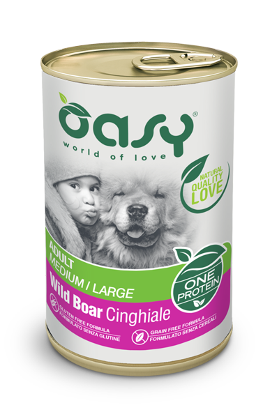 OASY OAP Adult Medium/Large дикий кабан - паштет для дорослих собак середніх та великих порід
