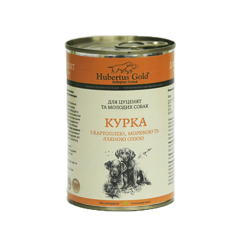 HUBERTUS GOLD JUNIOR влажный корм с курицей для щенков