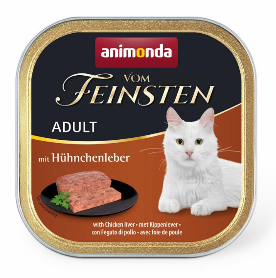  Animonda Vom Feinsten Adult with Chicken liver – паштет з курячою печінкою для дорослих котів