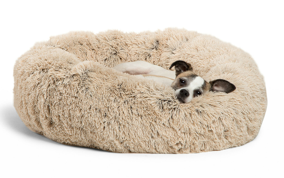 Outwardhound Best Friends Donut Shag Taupe – мягкое место для собак Бест Френдс Пончик бежевая элегантность