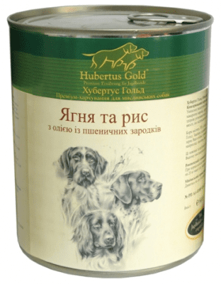 HUBERTUS GOLD вологий корм з ягням та рисом для дорослих собак
