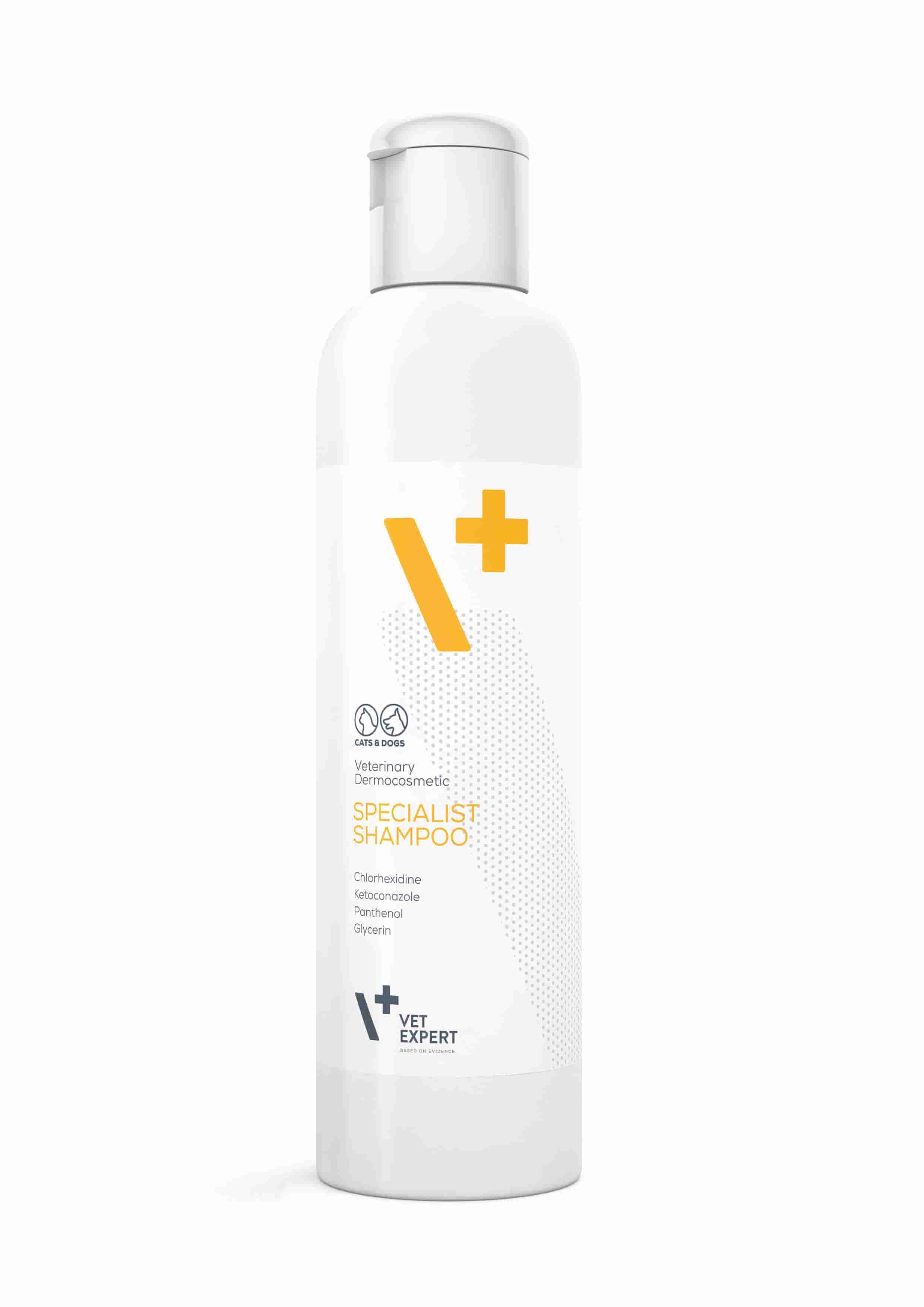 VetExpert Specialist Shampoo – антибактеріальний протигрибковий шампунь для котів і собак