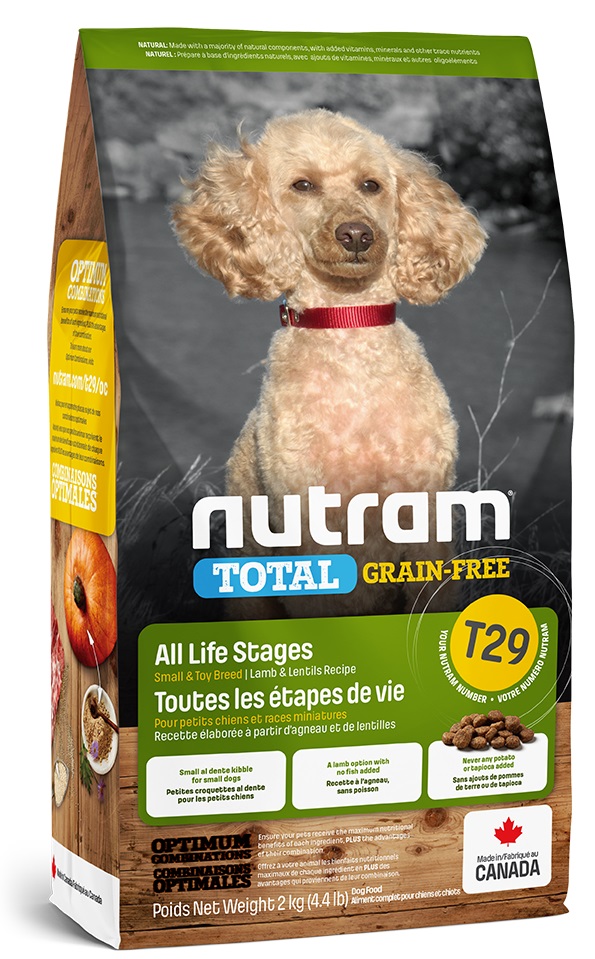 NUTRAM T29 Total GF Lamb Small Dog, корм для малых пород собак с ягненком