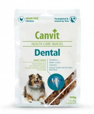 CANVIT Dental - напіввологі ласощі для дорослих собак для догляду за зубами