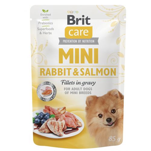 Brit care Mini Rabbit and Salmon филе в соусе кролик и лосось