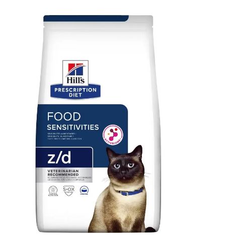 Hill’s Prescription Diet z/d - лечебный сухой корм для кошек при пищевой аллергии