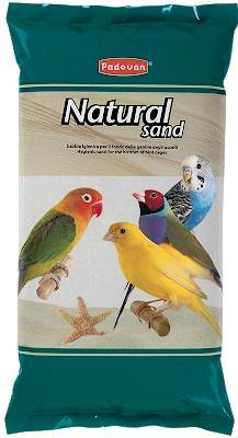 Padovan Natural Sand Кварцевый наполнитель для птичьей клетки