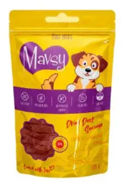 Mavsy-Dried Duck Sausage - сосиски з ароматної качки для собак