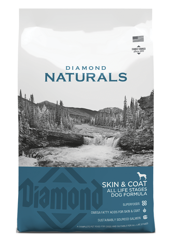 DIAMOND NATURALS All Life Stages Dog Skin&Coat - сухой корм с лососем и суперфудами для собак всех пород на всех стадиях жизни