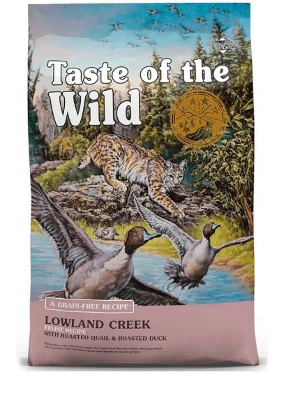 Taste of the Wild Lowland Creek —  сухой корм для кошек всех пород и возрастов c перепелкой и уткой