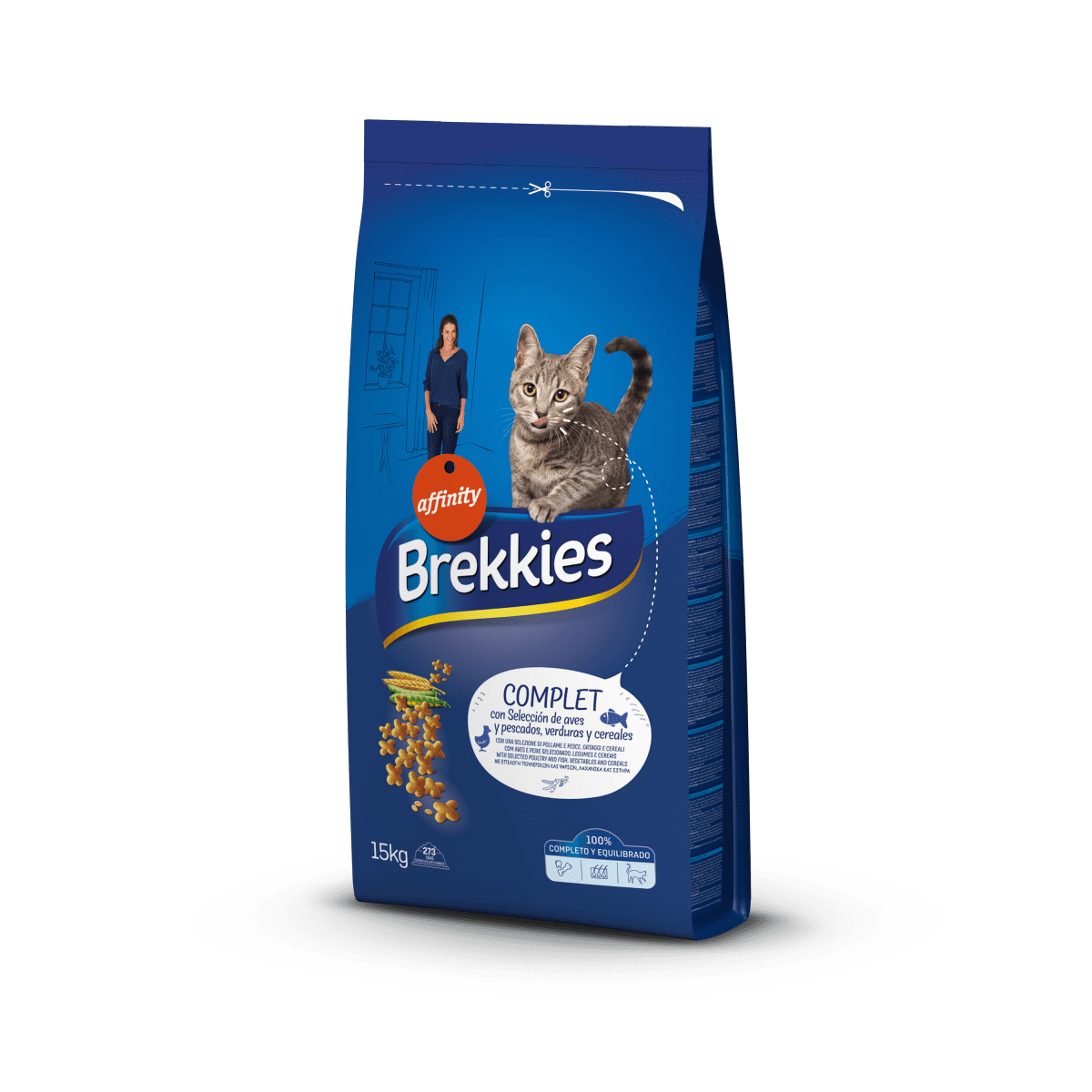 Brekkies Cat Complet – сухой корм для кошек полноценный рацион