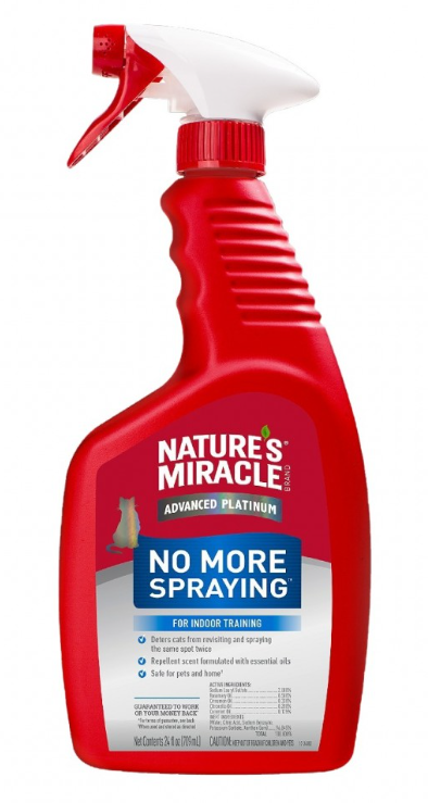 Nature's Miracle JFC No More Spraying - спрей для видалення плям та усунення запахів від котів