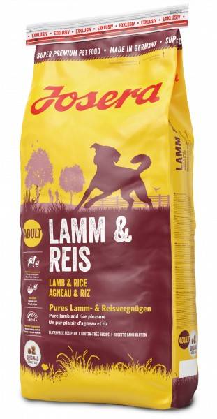 JOSERA LAMB & RICE – сухий корм з ягням та рисом для дорослих собак