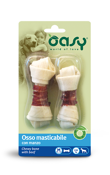 OASY DOG Chewy Bone говядина -М- кости со всусом говядины для собак средних пород