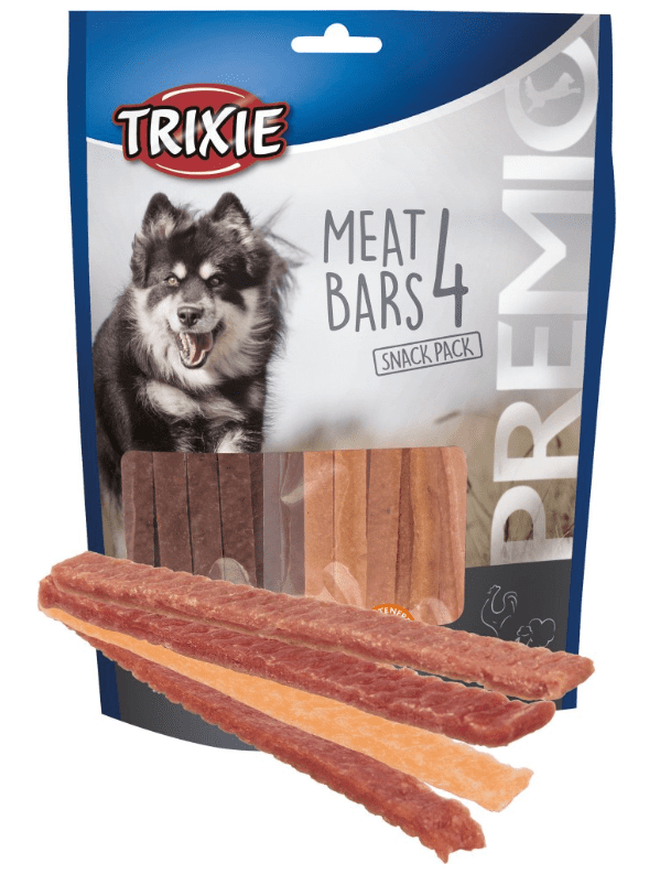 Trixie Premio 4 Meat Bars - ласощіз куркою, качкою, бараниною та лососем для собак