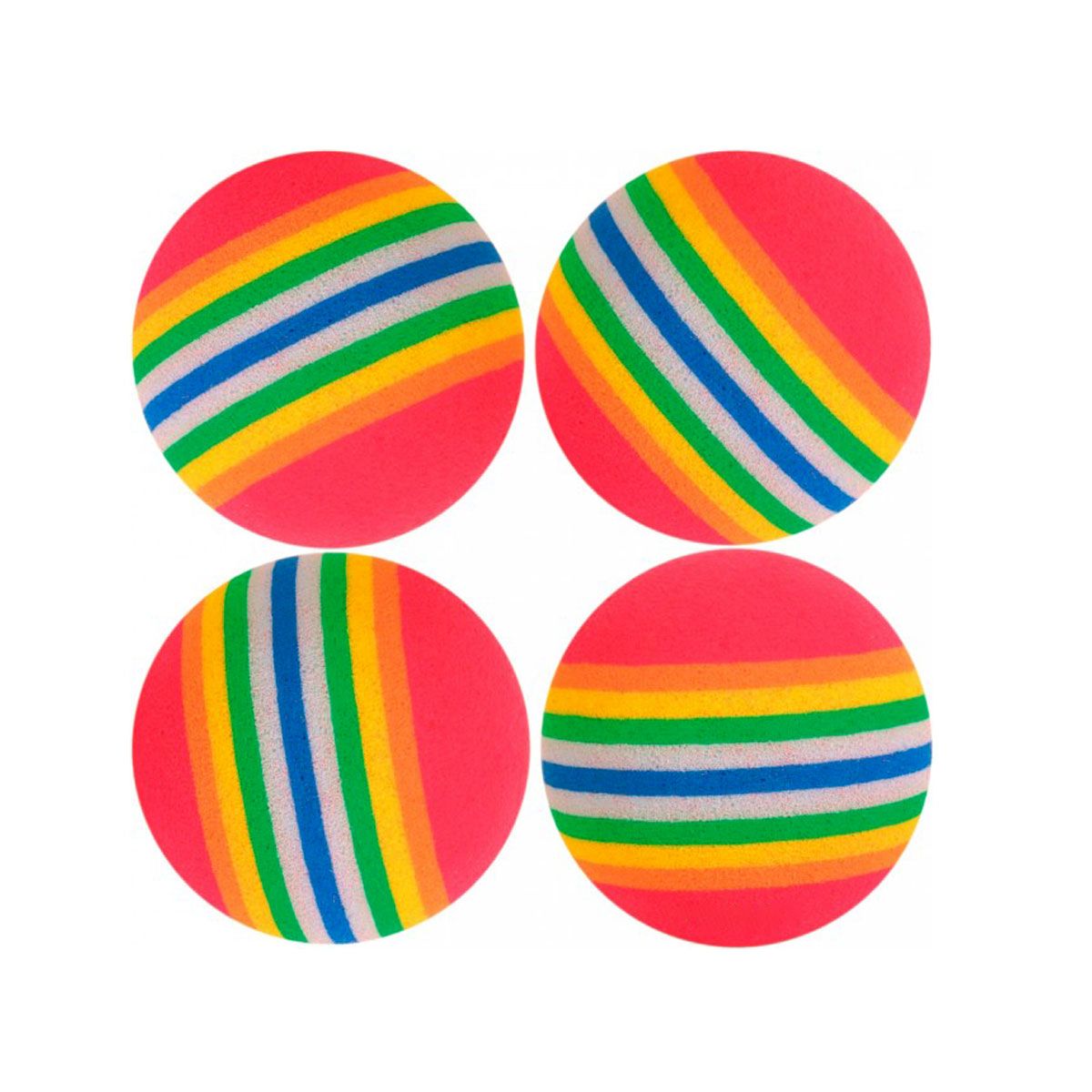 Trixie набор разноцветных мячиков для кошек
