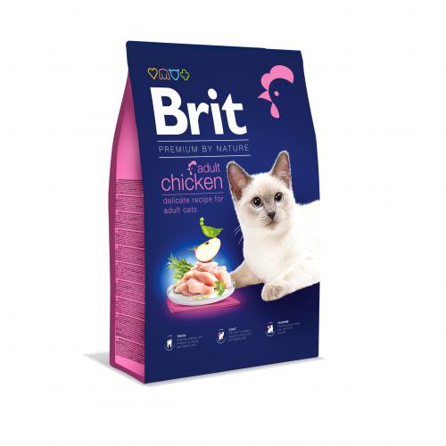 BRIT PREMIUM BY NATURE CAT ADULT CHICKEN – сухой корм с курицей для взрослых кошек