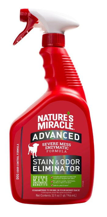 Nature's Miracle Advanced dog Stain&Odor Eliminator Spray – спрей с усиленной формулой для устранения пятен и запахов для собак