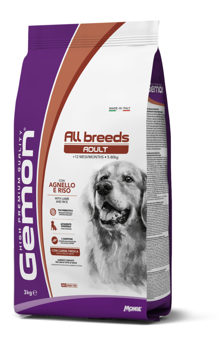 GEMON ADULT LAMB – сухий корм з ягням для дорослих собак усіх порід