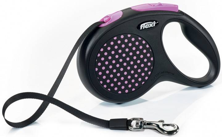 Flexi Design M – поводок-рулетка для собак весом до 25 кг, лента