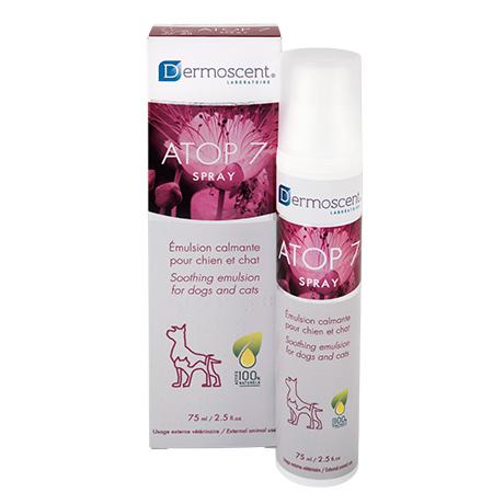 Dermoscent ATOP 7 Spray - заспокійлива емульсія для роздратованої і схильної до алергій шкіри собак і кішок