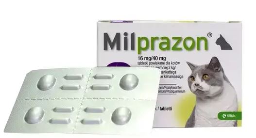 Милпразон - таблетки КРКА для маленьких котов и котят от 2 кг
