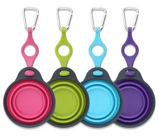 DEXAS Travel Cup – дорожная складная миска с креплением на бутылку, 240 мл