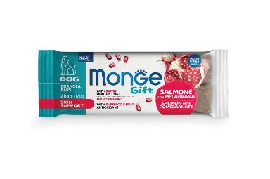 Monge Gift GRANOLA BARS Dog Skin support лосось с гранатом