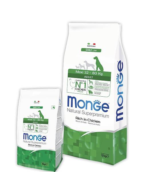 MONGE MAXI ADULT – сухой корм для взрослых собак крупных пород
