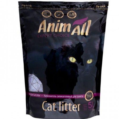 AnimAll "Кристаллы аметиста" – силикагелевый наполнитель для кошачьих туалетов