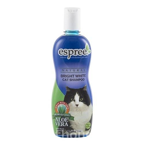 ESPREE Bright White Cat Shampoo – відбілюючий шампунь для котів, що надає блиск